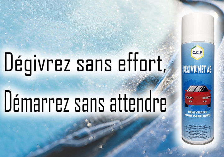 DEGIVR&#039;NET AE : le dégivrant pare-brise qui fait fondre la glace en quelques secondes