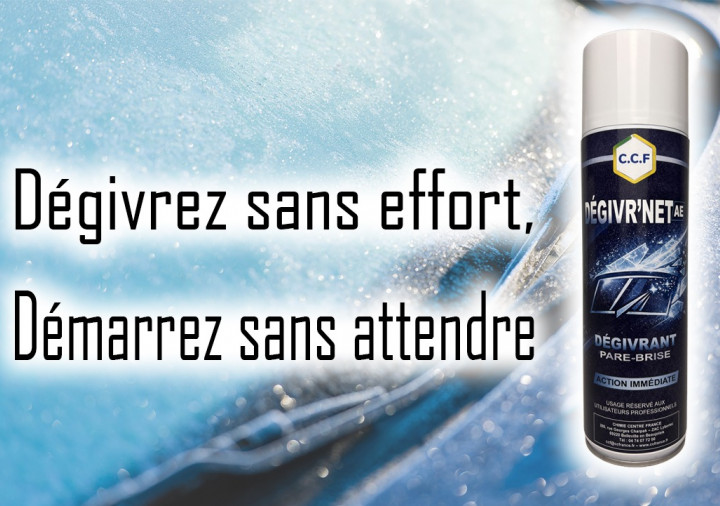 DEGIVR'NET AE : le dégivrant pare-brise qui fait fondre la glace en quelques secondes