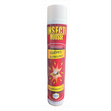 INSECTIMOUSSE - Mousse insecticide pour guêpes et frelons