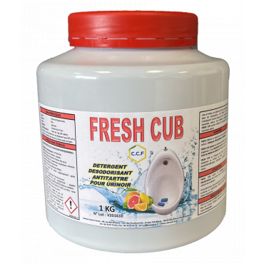 FRESH CUB - Détergent désodorisant antitarte pour urinoir