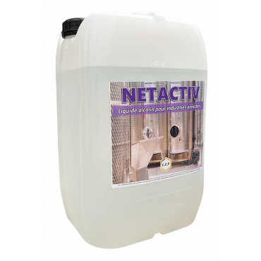 NETACTIV - liquide alcalin pour industries vinicoles 30 KG