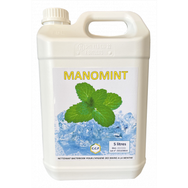 MANOMINT - nettoyant bactéricide pour l&#039;hygiène des mains à la menthe