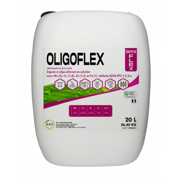 Engrais foliaire liquide permettant d’apporter un cocktail d’oligo-éléments (manganèse, cuivre, zinc et fer) sous forme chélatée EDTA