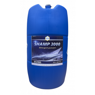 SHAMP 3000 - détergent puissant pour l'élimination du film statique avec action déperlante 30L