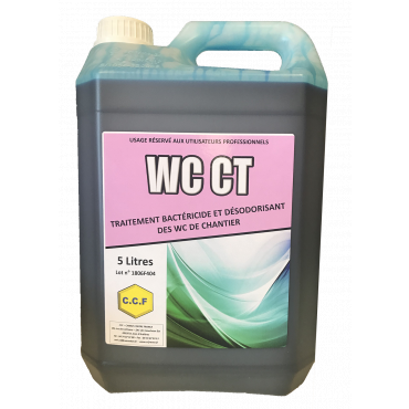 WC CT - Traitement bactéricide et désodorisant des wc de chantiers citron/menthe