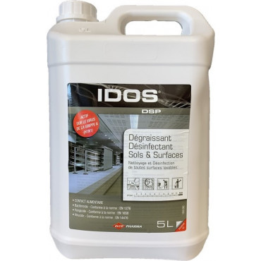 IDOS DSP - Détergent dégraissant désinfectant - Sols et surfaces