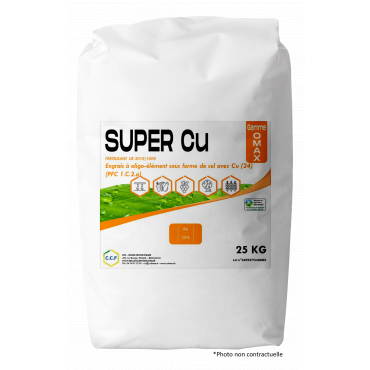 Engrais en poudre pour un apport riche en cuivre