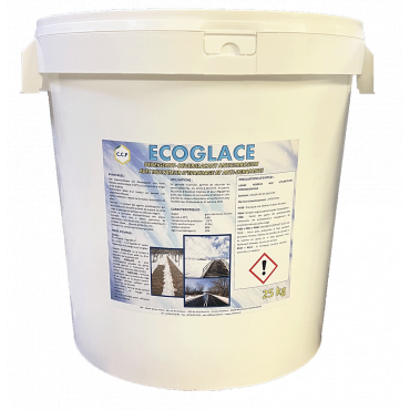 ECOGLACE - déneigeant, déverglaçant anticorrosion avec indicateur d&#039;épandage et anti-dérapants