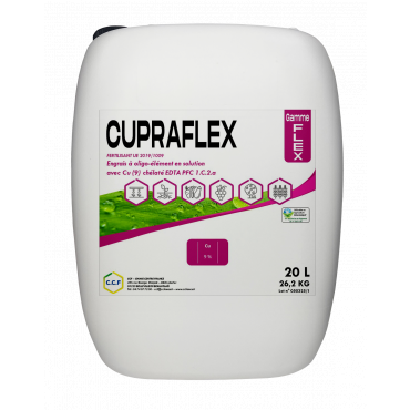 Engrais foliaire liquide permettant d’apporter du cuivre sous forme chélatée EDTA