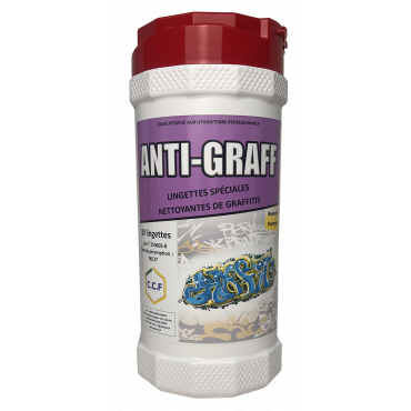 ANTI-GRAFF - Lingettes spéciales nettoyage de graffitis