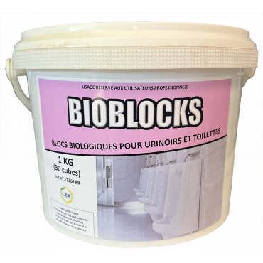Blocs biologiques pour urinoirs et toilettes