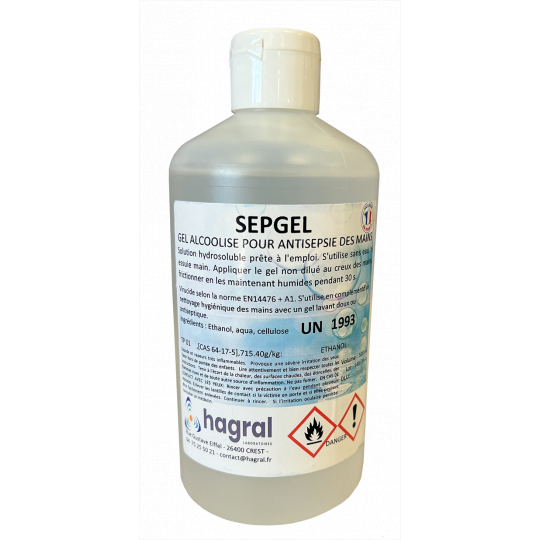 SEPGEL - Gel alcoolisé pour antiseptie rapide des mains