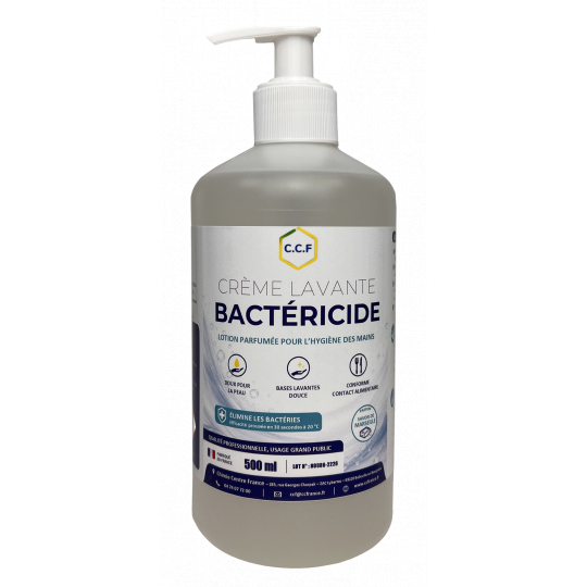 CREME LAVANTE BACTERICIDE - Lotion parfumée pour l'hygiène des mains