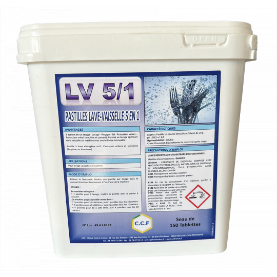 LV 5/1 - pastilles lave vaisselle 5 en 1