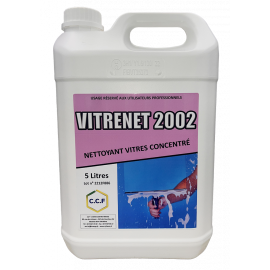 VITRENET 2002 - nettoyant vitres concentré 5L