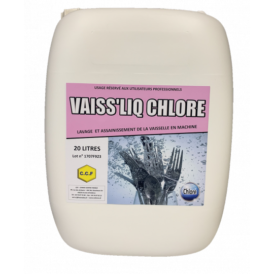 VAISS&#039; LIQ CHLORE - Lavage et assainissement de la vaisselle en machine