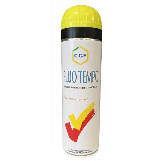 FLUO TEMPO - Traçeur de chantier fluorescent pour marquage temporaire
