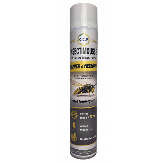 INSECTIMOUSSE - Mousse insecticide pour guêpes et frelons