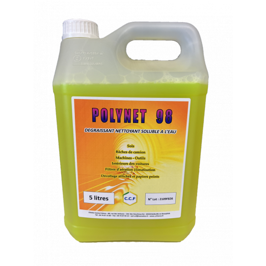 POLYNET 98 - dégraissant, nettoyant soluble à l&#039;eau