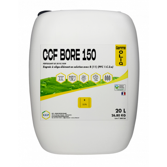 Engrais foliaire contenant du bore éthanolamine