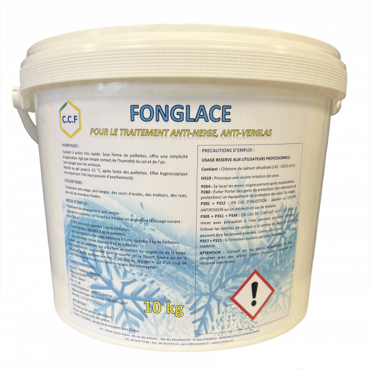 FONGLACE - pour le traitement contre la neige et le verglas 10 KG