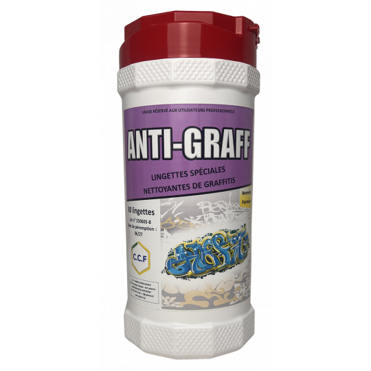 ANTI-GRAFF - Lingettes spéciales nettoyage de graffitis