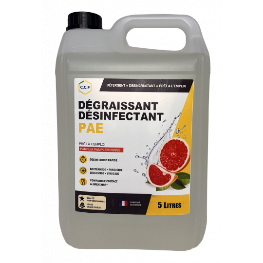 Détergent dégraissant désinfectant prêt à l'emploi - Parfum pamplemousse