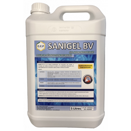 SANIGEL BV - Gel hydroalcoolique pour la désinfection des mains