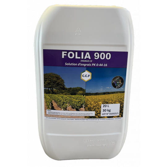 FOLIA 900 solution d&#039;engrais PK 0-44-16