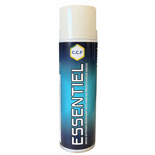 ESSENTIEL - Mousse nettoyante dégraissante multi-usage Bactéricide Levuricide Virucide