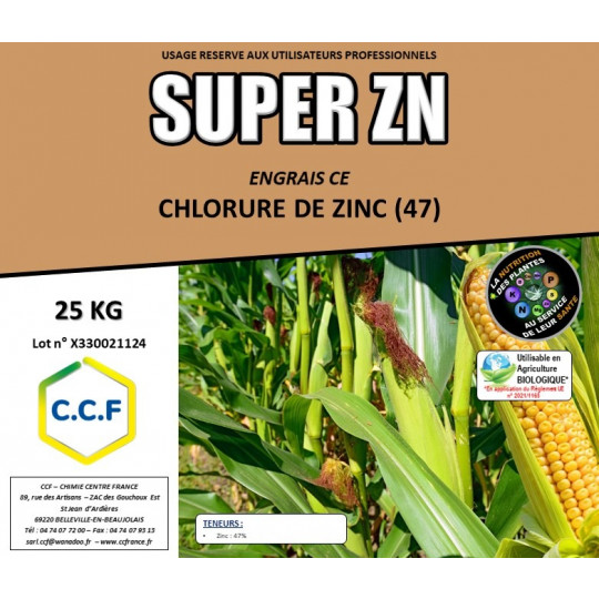 SUPER ZN - Engrais CE Sulfate de Zinc (35)