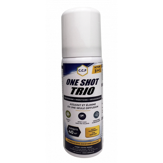ONE SHOT TRIO - Bactéricide Insecticide Désodorisant
