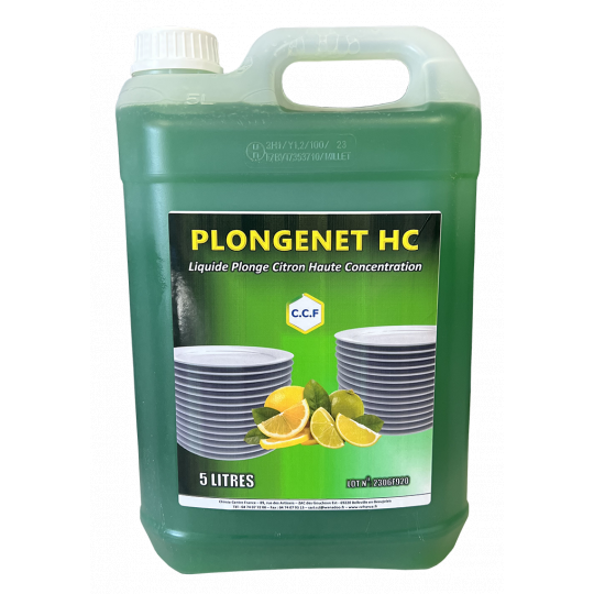 PLONGENET HC - liquide plonge citron haute concentration 5L