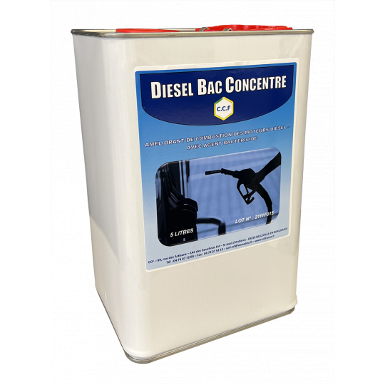 DIESEL BAC CONCENTRE - améliorant de combustion des moteurs diesel avec agents biocides