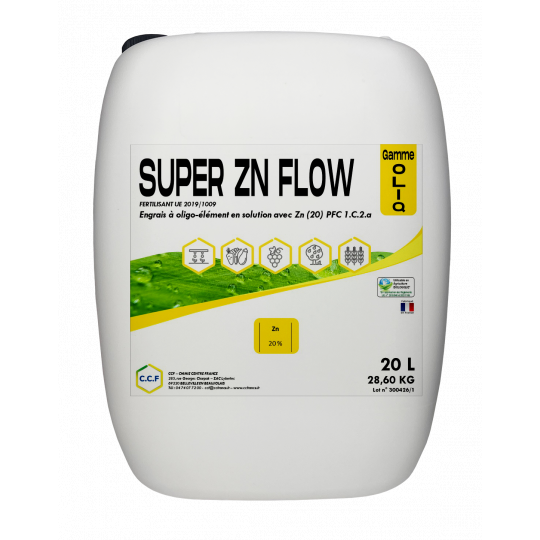 Engrais foliaire liquide extrêmement concentré en zinc sous forme de chlorure de zinc