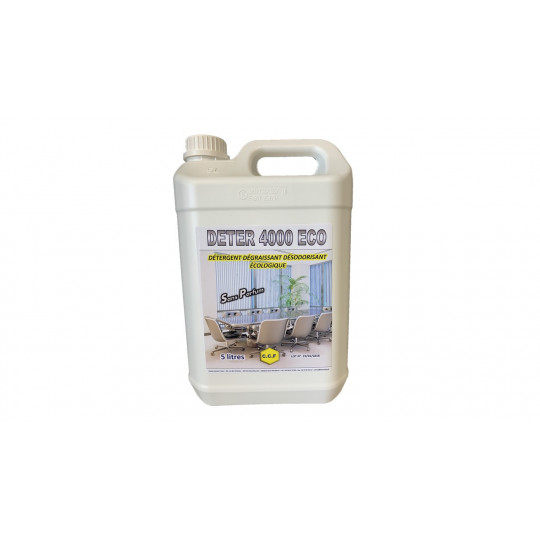DETER 4000 ECO - Détergent dégraissant désodorisant écologique - Sans parfum