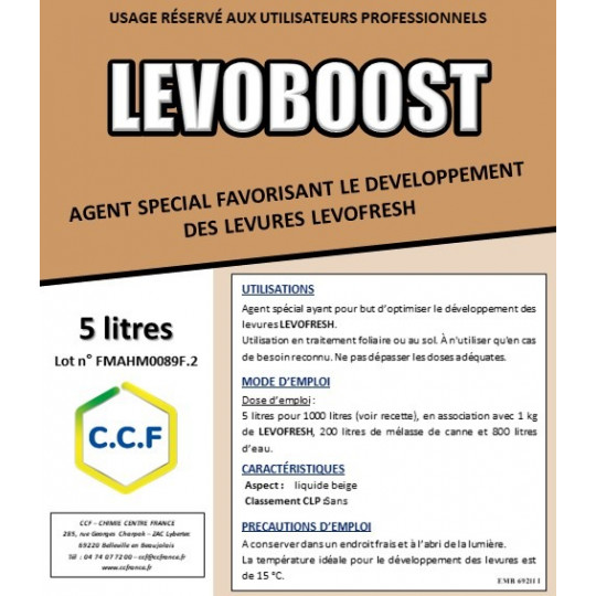 LEVOBOOST - Agent spécial favorisant le développement des levures LEVOFRESH