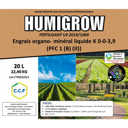 HUMIGROW - Aide à la germination et à l’enracinement