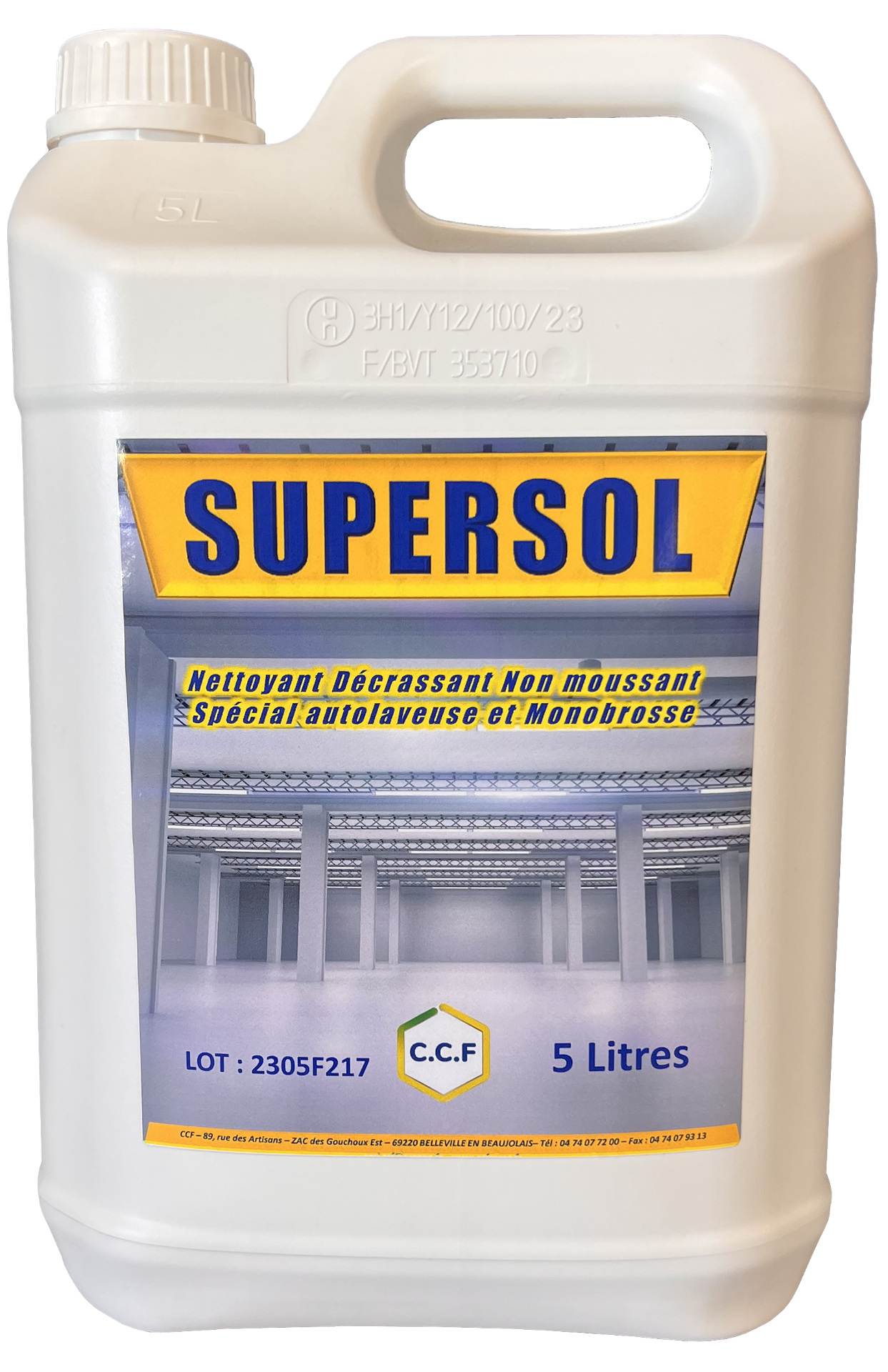 SUPERSOL Nettoyant, décrassant non moussant spécial autolaveuse et