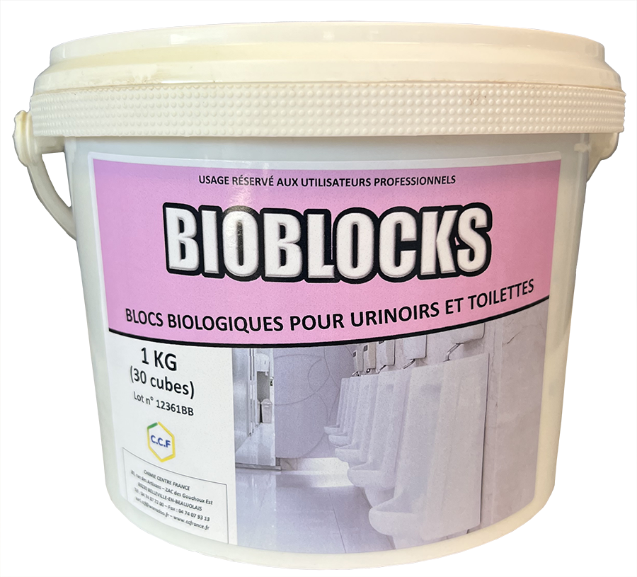 BIOBLOCKS Blocs biologiques pour urinoirs et toilettes